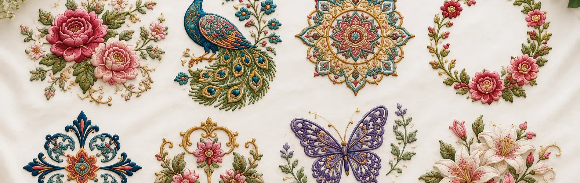 Premium embroidery designs background