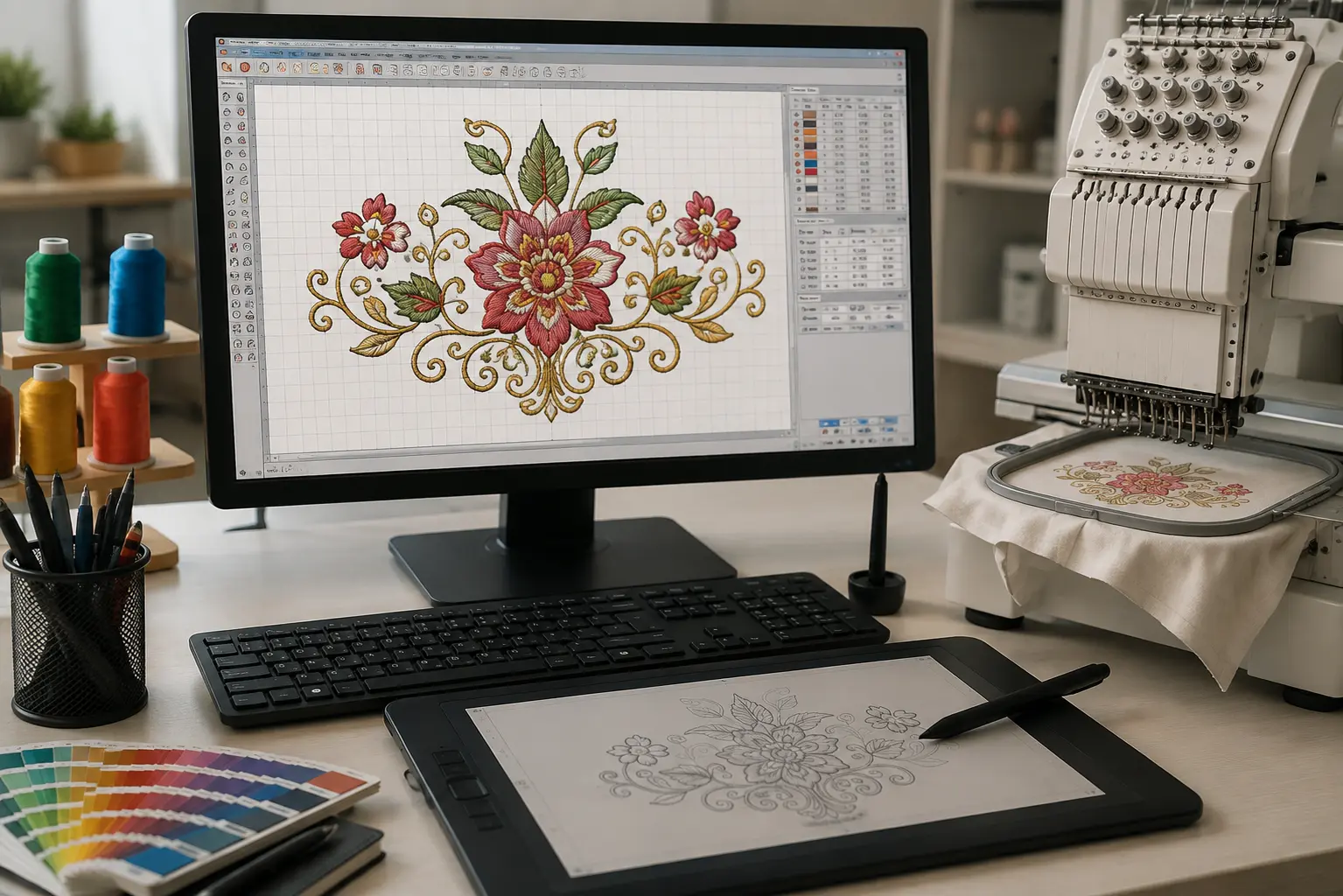 Custom embroidery digitizing service